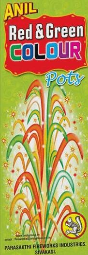 COLOUR FLOWER POTS GIANT RED &AMP; SILVER